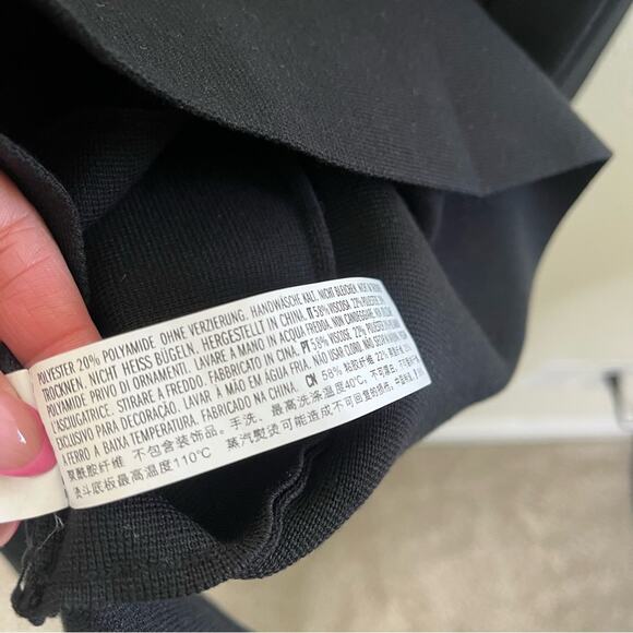 Anthropologie Endless Rose Sweater Blazer Dress Black Knit Gold Buttons Size M - Picture 12 of 13